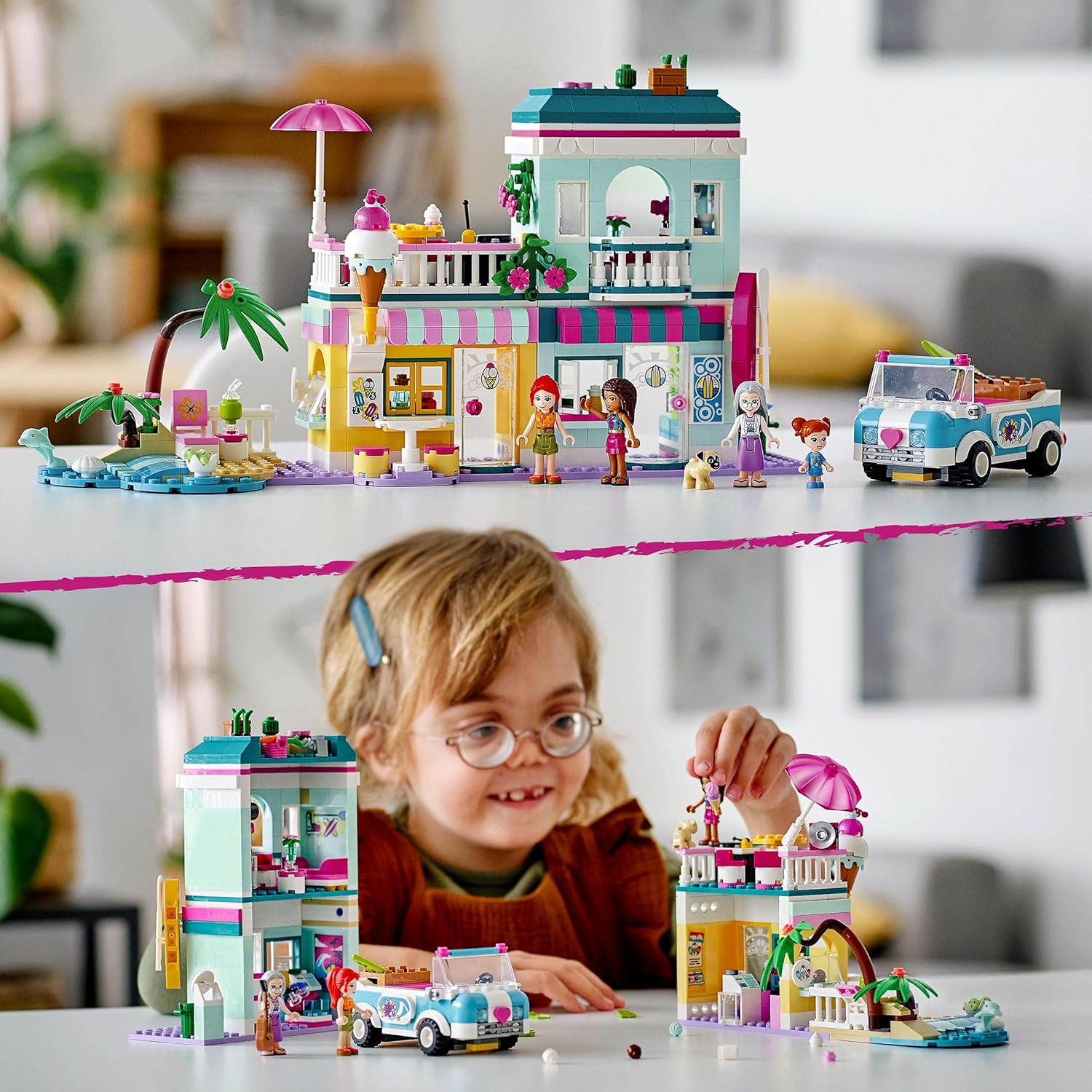 超高品質で人気の LEGO レゴ レゴフレンズ サーファーのビーチハウス